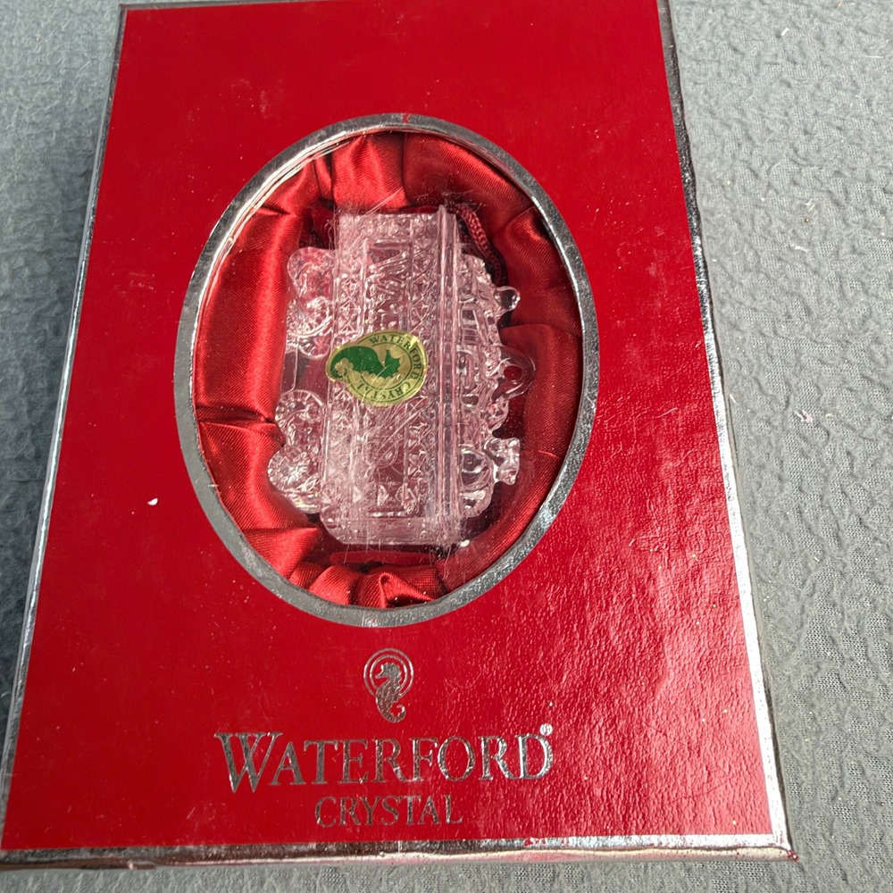 Waterford Crystal 2009 Christmas Train Coal Car Ornament 2nd Ed 150347 Boxed